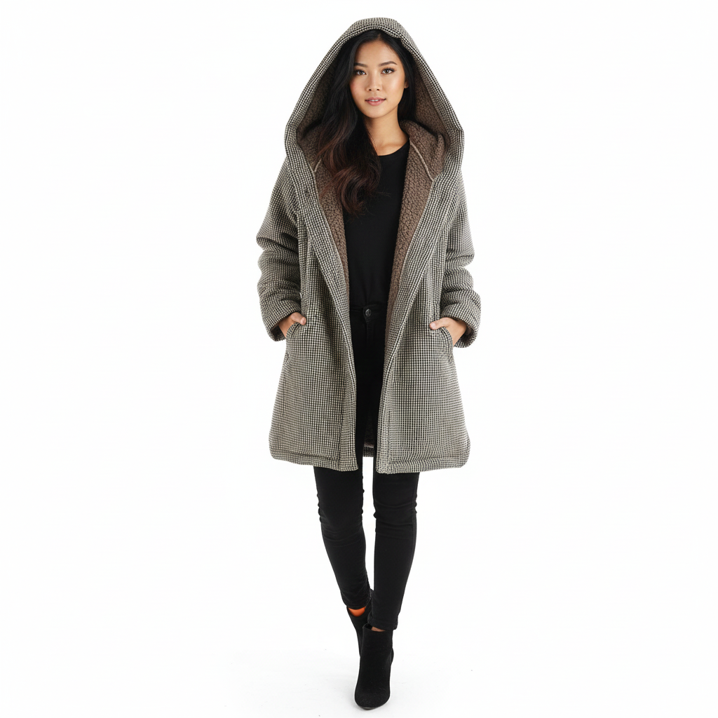 Dulce | 格紋連帽外套