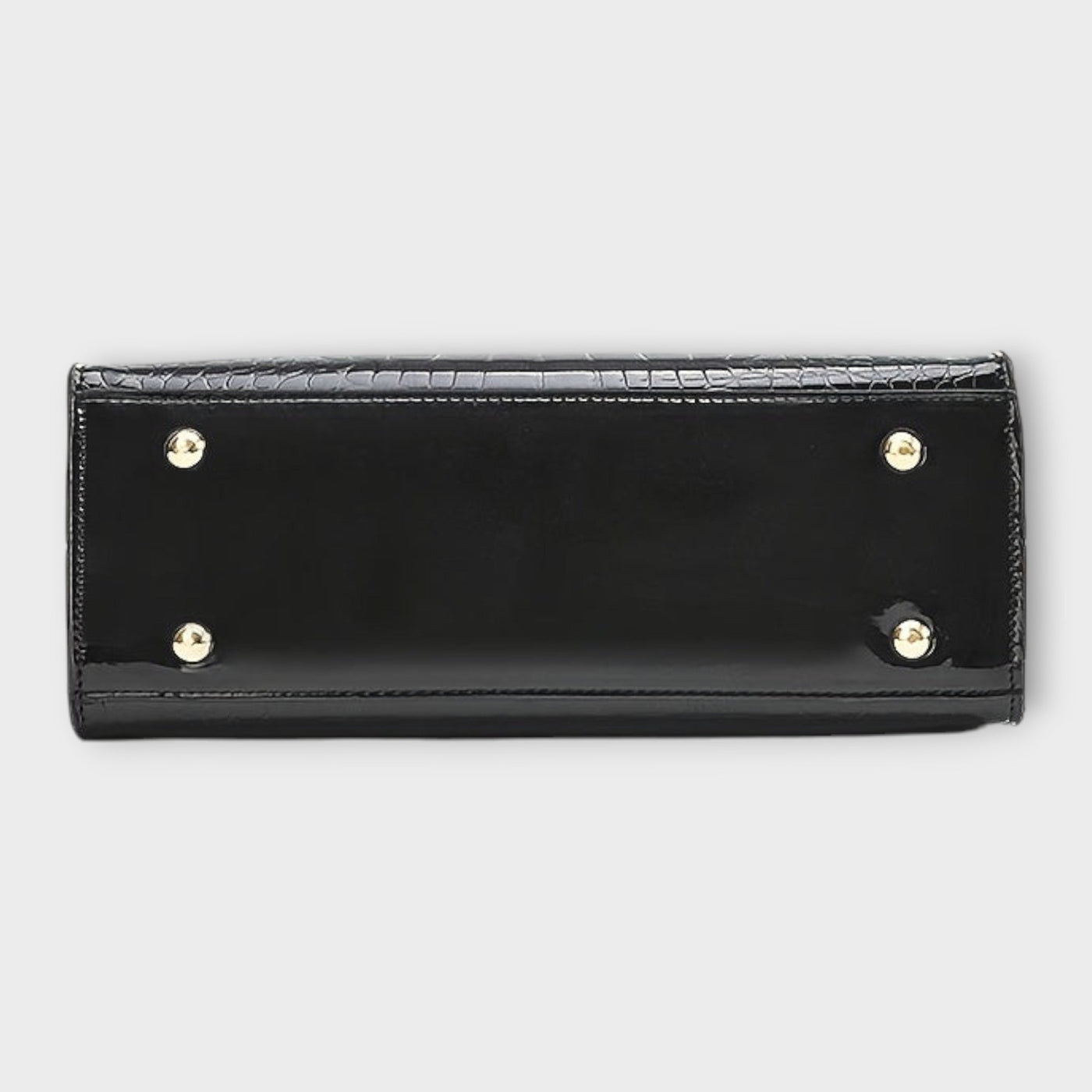 奧利維亞 - 光澤鱷魚紋手提包