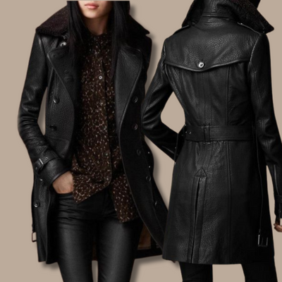 Clara | 皮革風衣